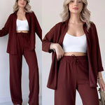 Two Piece Suit Button Co-Ord Casual Set