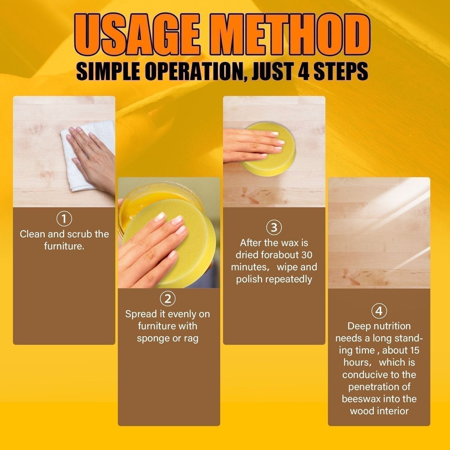 IMPORTED BEEWAX WOOD FURNITURE POLISH™ (Buy 1 Get 1 Free)