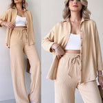Two Piece Suit Button Co-Ord Casual Set