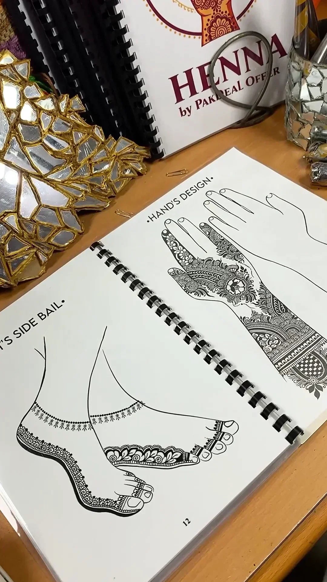 Mehandi Reusable Practice Book + FREE PRACTICE CONE